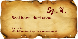 Szeibert Marianna névjegykártya