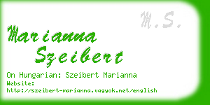 marianna szeibert business card